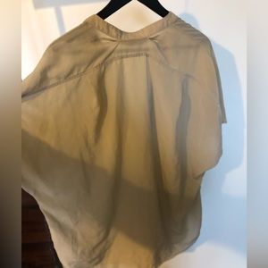 Danier semi sheer taupe top
